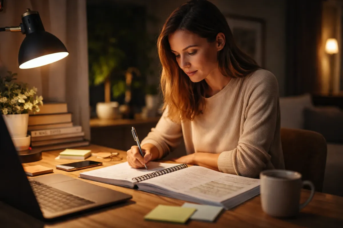 Blog cover image for How Many Practice Questions Should You Do Before the Real Estate Exam showing a realistic real estate exam prep study scene.