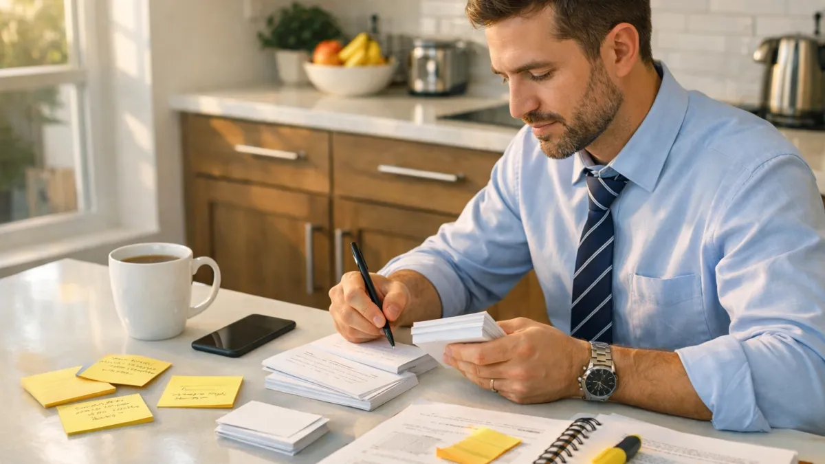 Blog cover image for A Simple Weekend Real Estate Exam Study Plan for People Who Cannot Study Much on Weekdays showing a realistic real estate exam prep study