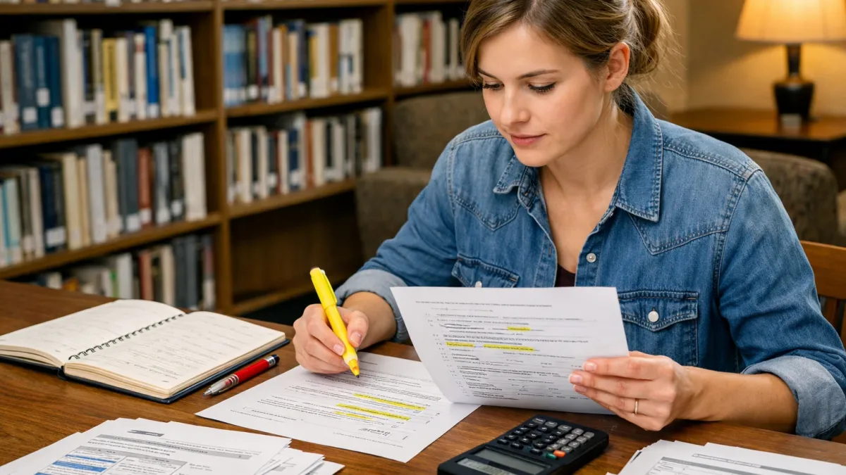 Blog cover image for How to Avoid a Real Estate Exam Retake by Catching Weak Areas Early showing a realistic real estate exam prep study scene.