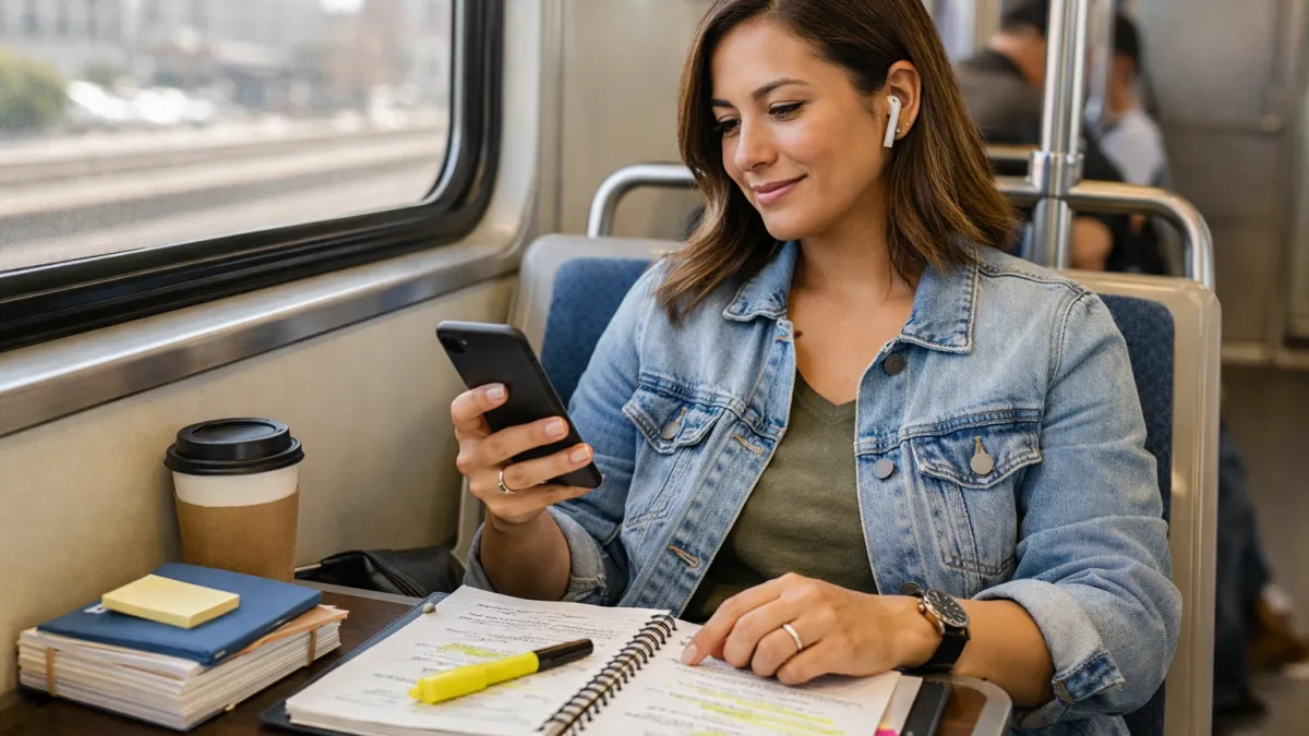 Blog cover image for How to Stay on Track During a Long Real Estate License Timeline showing a realistic real estate exam prep study scene.