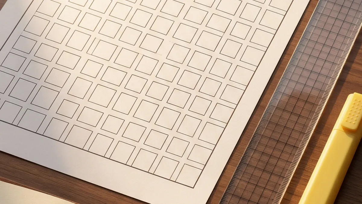 Realistic blog cover showing a planning calendar and pencil for a real estate content workflow.