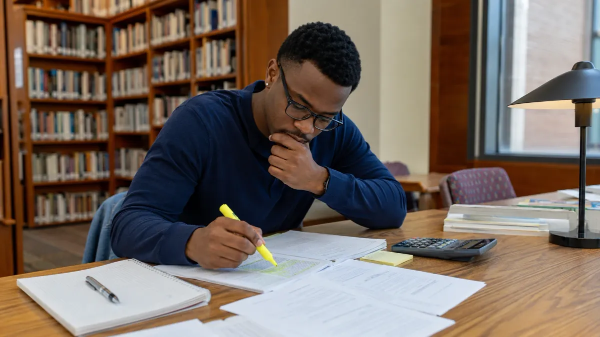 Blog cover image for How to Rebuild Real Estate Math Accuracy After You Realize Most Misses Start Before the Calculation showing a realistic real estate exam.