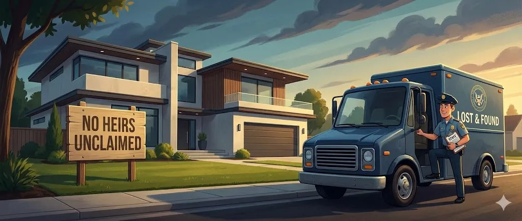 Unclaimed property with no heirs - state takes ownership