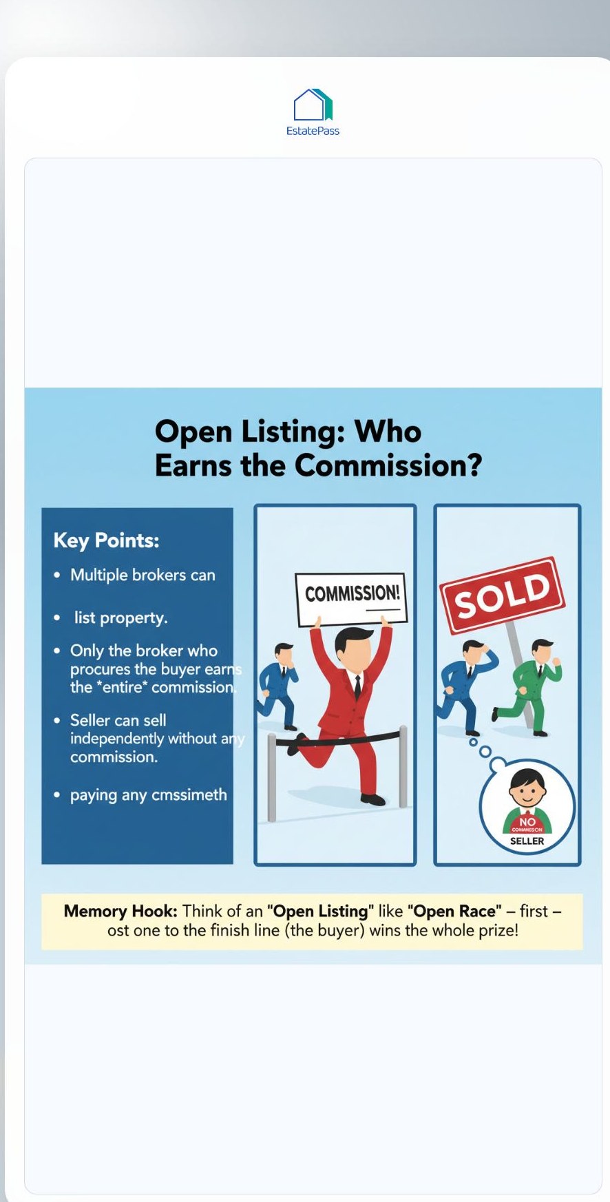 Mrs. Jackson signs an open listing with three brokers. Regarding commission: